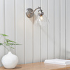 Hansen 1 Wall Light Brushed Silver
