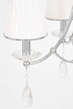 KLASYCZNY ŻYRANDOL KRYSZTAŁOWY CHROMOWANY DOMINNI W4