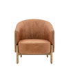 Tindon Armchair Vintage Brown Leather 710x750x790m