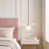 Lampa wisząca CHIC-1, 20 cm - biało złota nowoczesna lampa do salonu