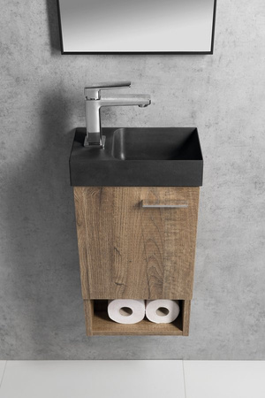 LATUS XI szafka pod umywalkę 30x53x16,5cm, biały połysk