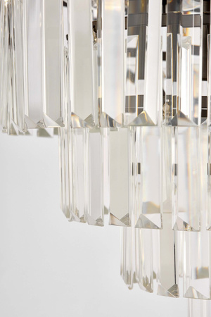 NOWOCZESNY ŻYRANDOL KRYSZTAŁOWY CZARNY CAPRIA D40