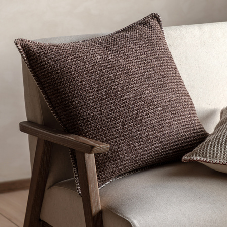 Alder Textured Cushion Brown 450x450mm