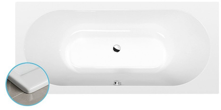 VIVA B SLIM wanna prostokątna 185x80x47cm, biała