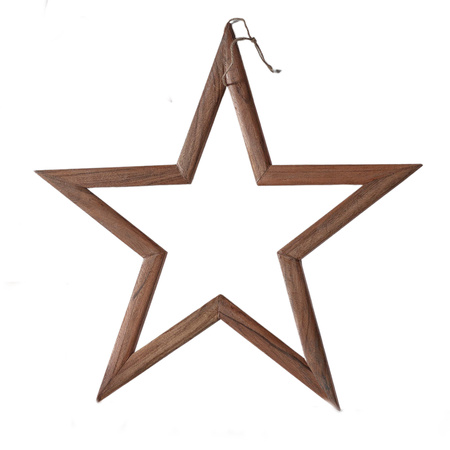 Priola Wooden Star Natural Large 615x10x585mm