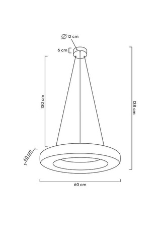 MOOSEE lampa wisząca ALLISIA 60 złota