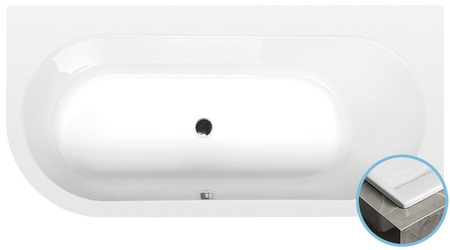 ASTRA R SLIM wanna asymetryczna 165x80x48cm, biała
