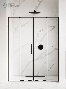 DRZWI WNĘKOWE SMART BLACK   140x200 CZYSTE 8mm ACTIVE SHIELD