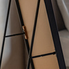 Holworth Cheval Mirror Black 500x35x1500mm