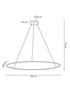 MOOSEE lampa wisząca RING SLIM 150 złota