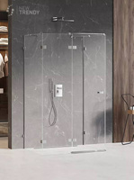 KABINA AVEXA PROSTOKĄTNA PRZYŚCIENNA L 90x70x200 CZYSTE 6mm ACTIVE SHIELD