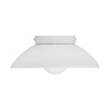 Lampa ścienna ILUSIONI 26 cm - okrągły kinkiet biały