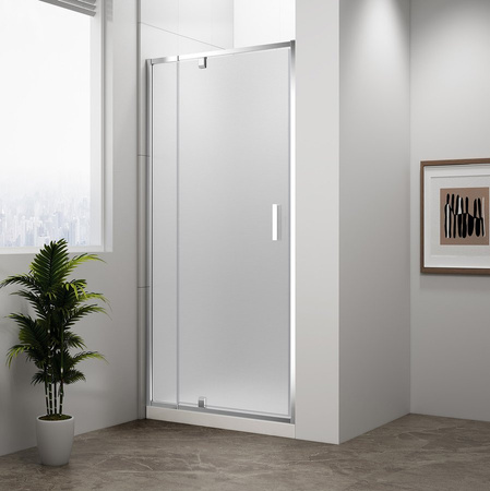 EASY drzwi prysznicowe obrotowe 880-1020mm, szkło brick