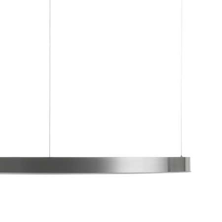 Lampa wisząca CIRCLE 100 cm - LED, ring nikiel szczotkowany