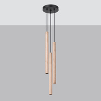 Lampa wisząca PASTELO 3P drewno