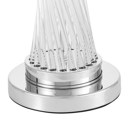 LAMPA NOCNA GLAMOUR CZARNO-CHROMOWANA VILLANOVA