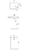 REMAL Umywalka podwieszana & nablatowa 61 X 46 cm L blat z lewej strony biały połysk