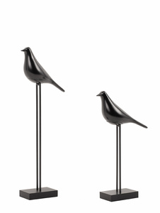 Zestaw 2 dekoracji SHP BIRDY czarna