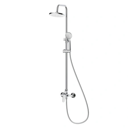 Deszczownica z baterią prysznicową dwufunkcyjną, chrom