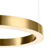 Lampa wisząca CIRCLE 60 cm - LED, ring mosiądz szczotkowany
