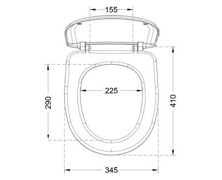 RIGA deska WC, biała