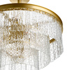 Lampa wisząca ICELAND 60 cm - mosiądz, szkło kryształowe