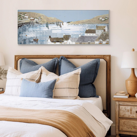 Blue Bay View Framed Canvas 1300x35x500mm