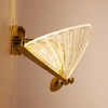 Lampa ścienna BEE LED 22 cm - złoty kinkiet dekoracyjny