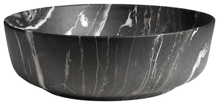 RONDEA umywalka ceramiczna nablatowa średnica 41cm, carnico marmor