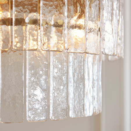 Karine 5 Tiered Pendant Light Brushed Aged Brass