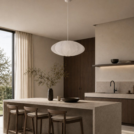 Lampa wisząca SILK X-shape biała 40 cm - nowoczesna i minimalistyczna