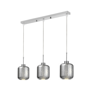 POTRÓJNA NOWOCZESNA LAMPA WISZĄCA ZWIS CHROMOWANA ALACOSMO W3