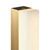 Lampa ścienna BLOCK 40 cm - kinkiet prostokątny, biały marmur i mosiądz