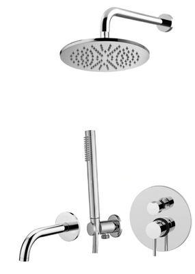 Zestaw wannowy podtynkowy z wylewką-Paffoni/kolekcja Light