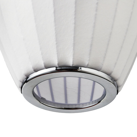 Lampa wisząca SILK BARREL biała 50 cm - nowoczesna i minimalistyczna