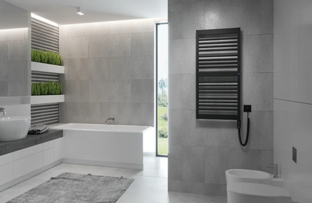 Instal Projekt Frame Electro Grzejnik elektryczny  40x160 cm czarny mat/black mat FRAE-40/160C31+GH-06C2