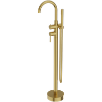 Bateria wannowa wolnostojąca okrągła Orion Brushed Gold