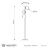 LAMPA STOJĄCA PODŁOGOWA CHROMOWANA FREDICA W3