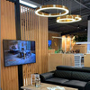 Lampa wisząca CIRCLE 3 40+60+80 cm - LED, ring tytan szczotkowany na 1 podsufitce