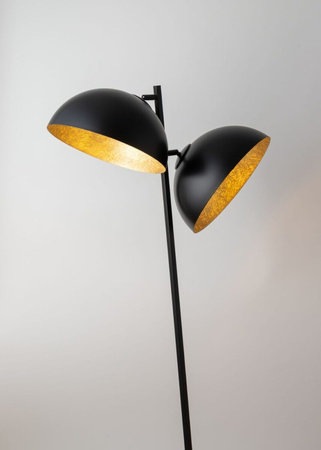 SFERA lampa podłogowa czarny/złoty