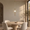 Lampa wisząca O-LINE 63 - LED, 63 cm, mosiądz