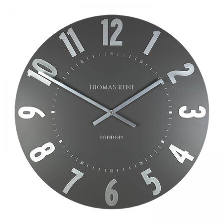 Mulberry Wall Clock Graphite Silver 20in