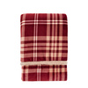 Tartan Sherpa Throw Mulberry 1520x1770mm