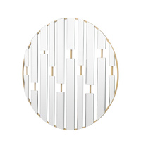 Chertsey Round Mirror Champagne 900x14x900mm