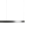 Lampa wisząca CIRCLE 100 cm - LED, ring nikiel szczotkowany