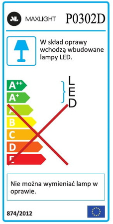 Geometric New P0302D lampa wisząca biała z funkcją ściemniania światła