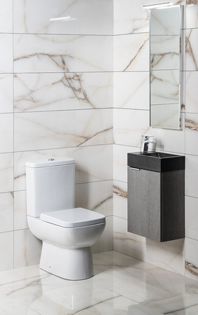 LATUS X szafka umywalkowa 39,4x50x22cm, dąb srebrny