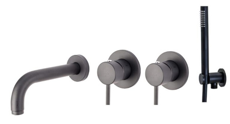 Zestaw wannowy podtynkowy z wylewką L-175mm-Emmevi Rubinetterie/Piper