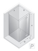 Kabina NESTA LIGHT GOLD 1D prostokątna P 100x70x200 czyste 6mm Active Shield 2.0