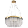 Lampa wisząca GLORIA  60 cm - żyrandol LED, kryształowo-złoty